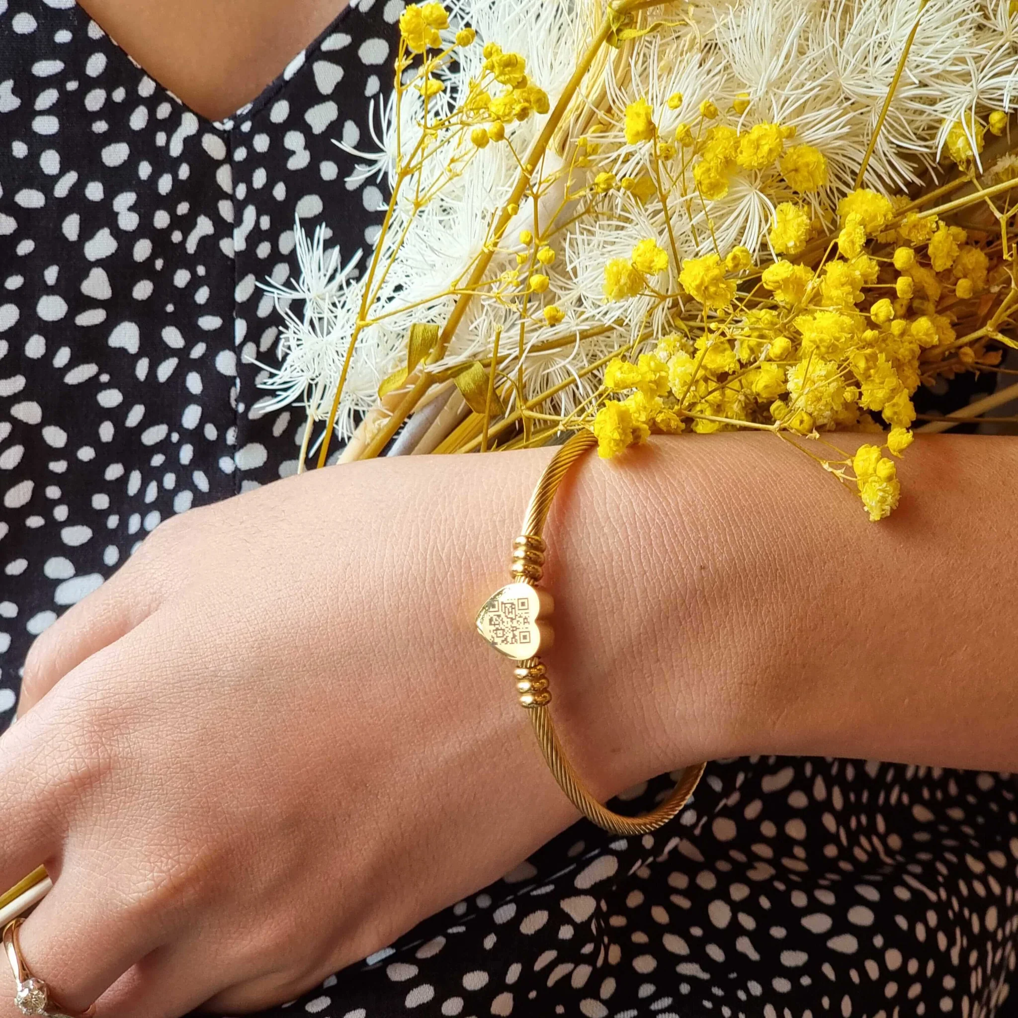 Artemisia™ - Bracciale In Acciaio QR Code