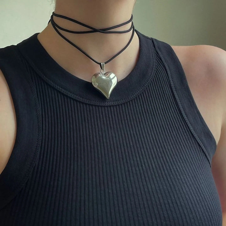 COLLANA CUORE CON STRINGHE