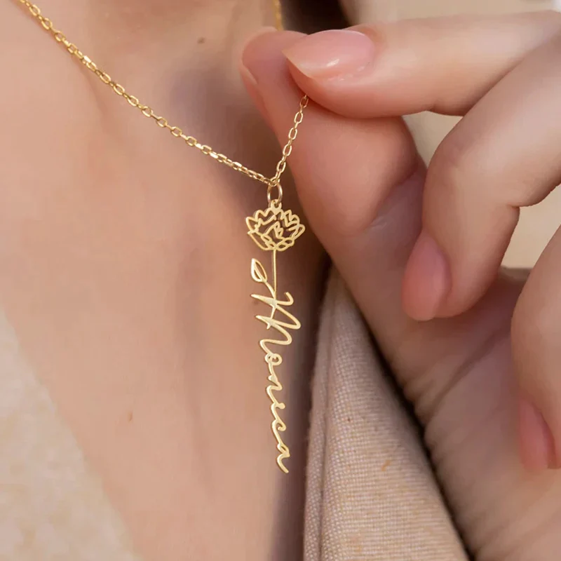 Artemisia™ Collana con fiore di nascita