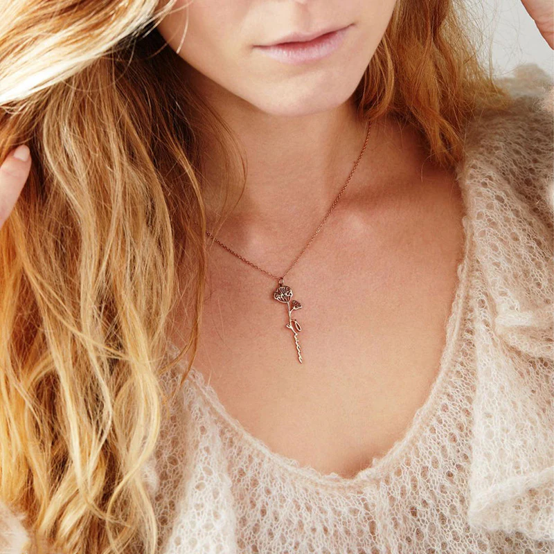 Artemisia™ Collana con fiore di nascita